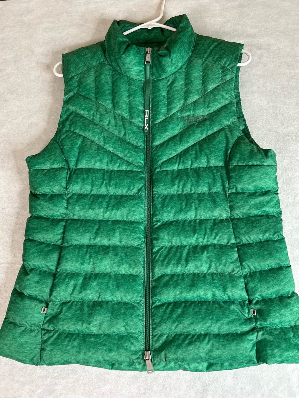 Ralph Lauren RLX Vest Women's Golf Poly Ripstop Full Zip Insulated Logo